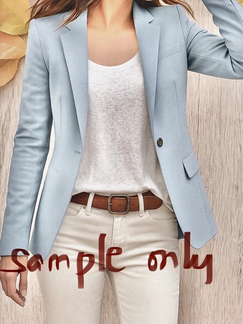 A New Day Trendy Classic Single Button Fitted Blazer Size 4